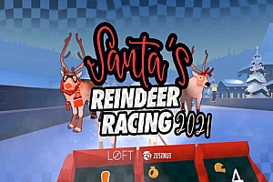 Oculus Quest 游戏《2021 年圣诞老人驯鹿赛》Santa’s Reindeer Racing 2021